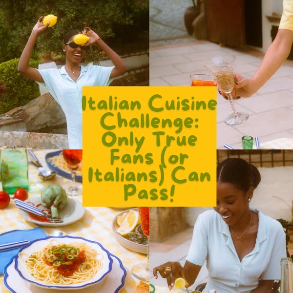 🍕 From pasta to gelato, discover how much you know about Italian cuisine! 🍋